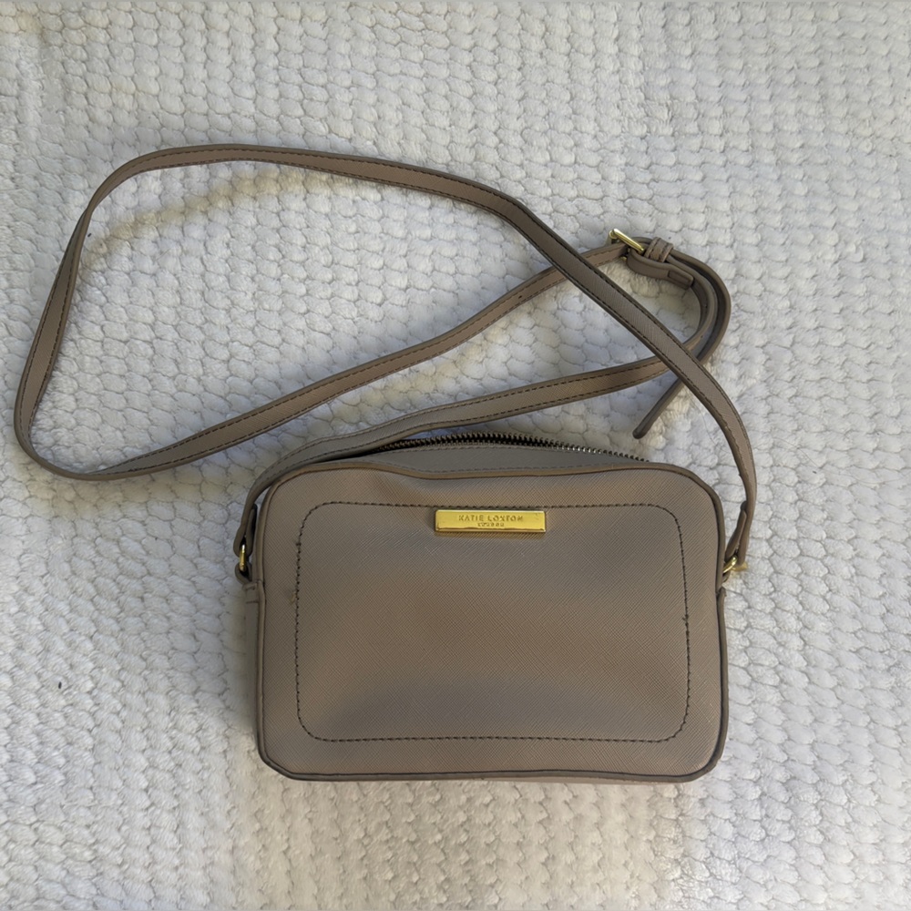 kate spade Taupe Crossbody with Gold Hardware